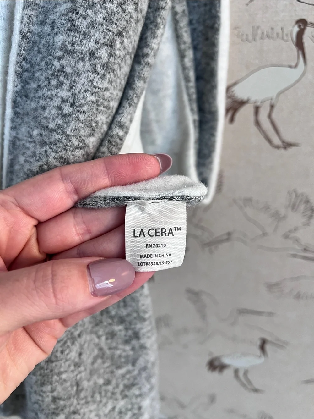 La Cera reversible wrap scarf shawl
